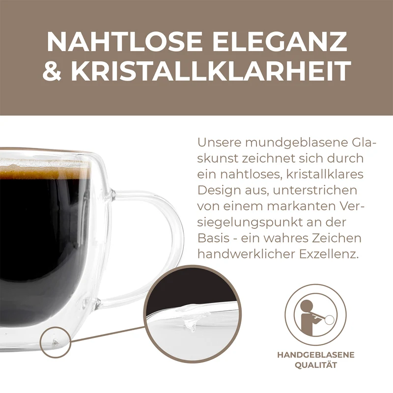 Latte Macchiato Gläser - 6er-Set - 450 ml