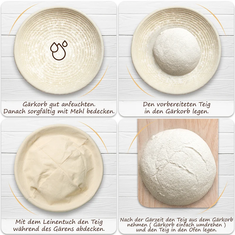 Gärkörbchen zum Brotbacken - Ø 25cm