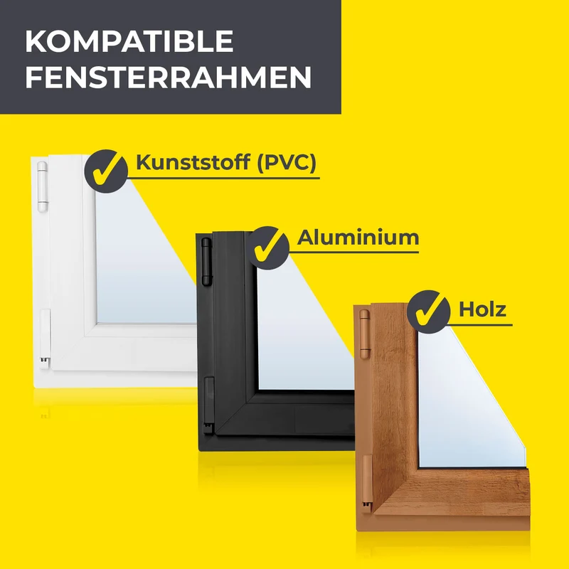 Insektenschutzgitter mit Klettbefestigung - 4er-Set
