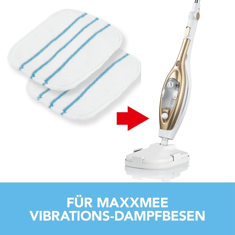 Bodentuch für Dampfbesen Vibration - 2er-Set - weiß
