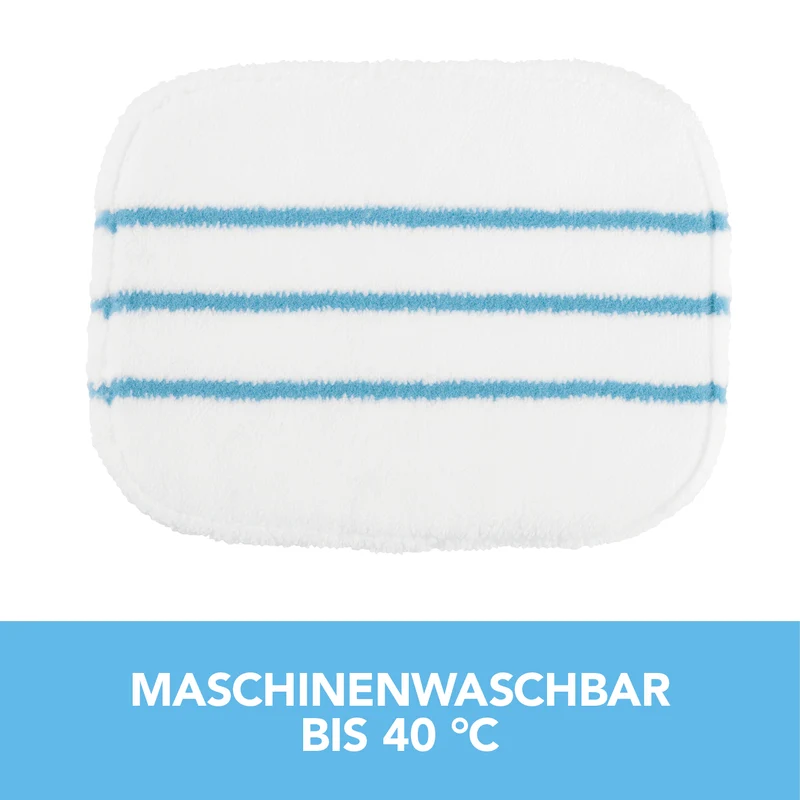 Bodentuch für Dampfbesen Vibration - 2er-Set - weiß