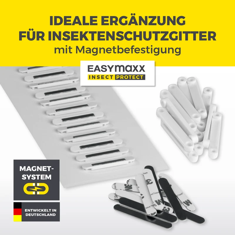 Magnet-Set für EASYmaxx Insect Protect Insektenschutzgitter - 12 Stück