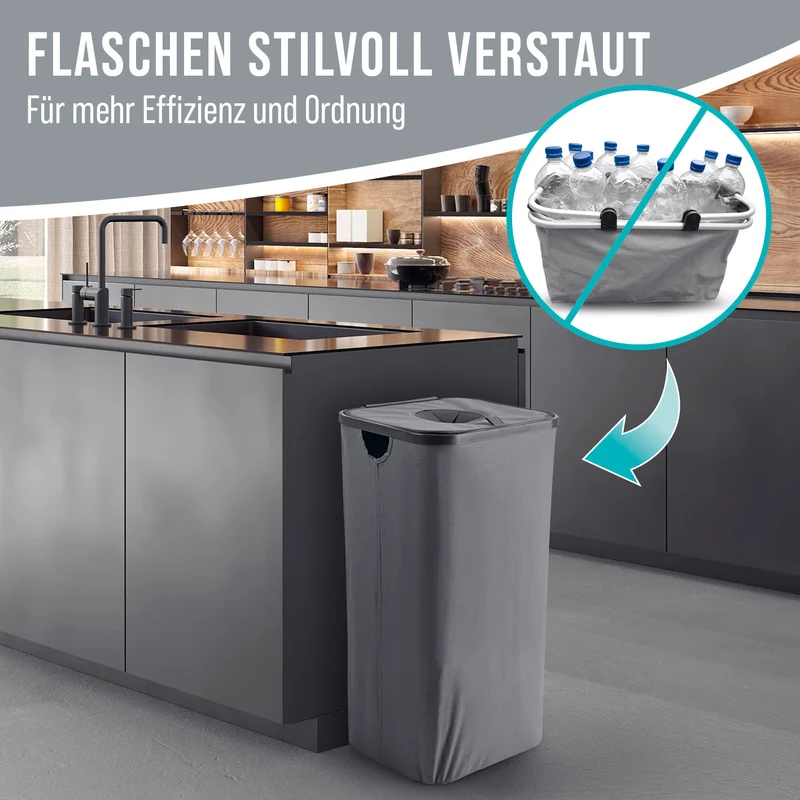 Pfandflaschen-Sammelbehälter - Anthrazit