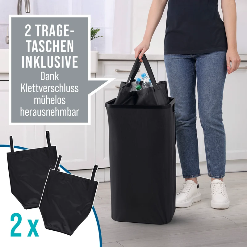 Pfandflaschen-Sammelbehälter - Schwarz