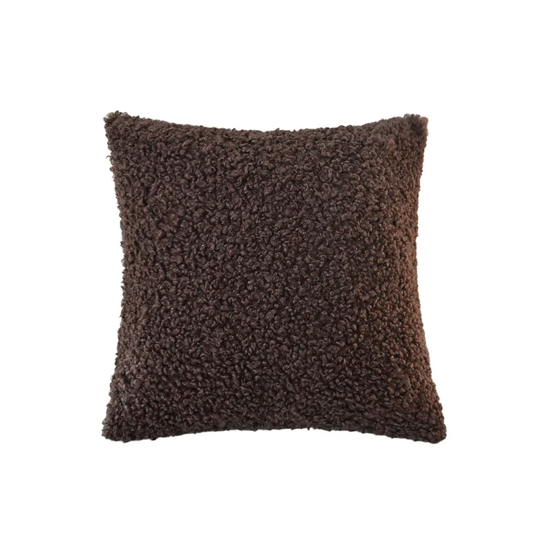 Kuschel-Kissen in Teddy-/Bouclé-Optik mit weicher Füllung Karnz