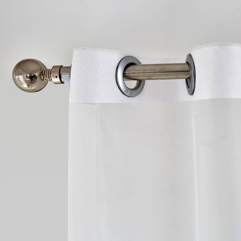 Feiner bestickter Voile-Gardinenstoff mit floralem Jacquard Karnz