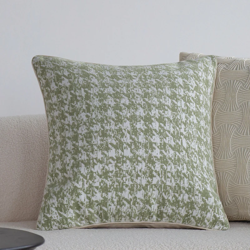 Dekorativer Jacquard-Kissenbezug mit Hahnentrittstruktur Karnz