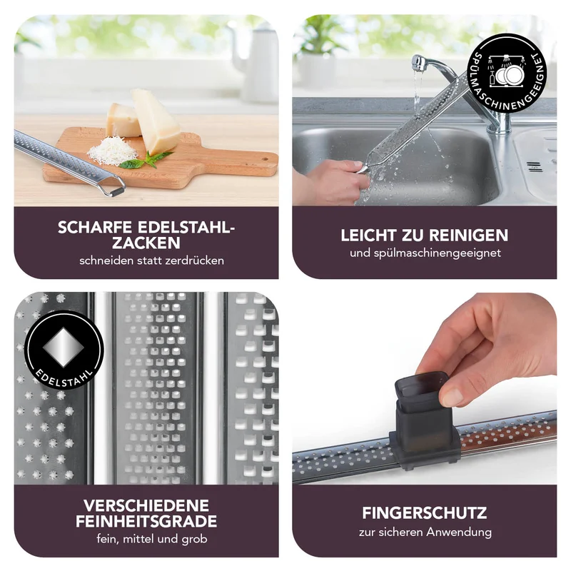 Zester Reibe - 2er-Set