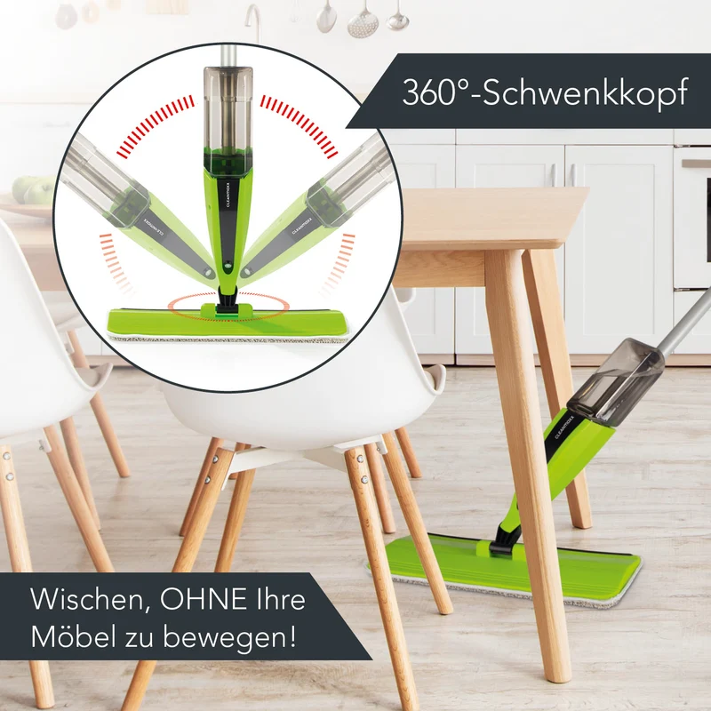 Spray-Mopp - limegreen/schwarz
