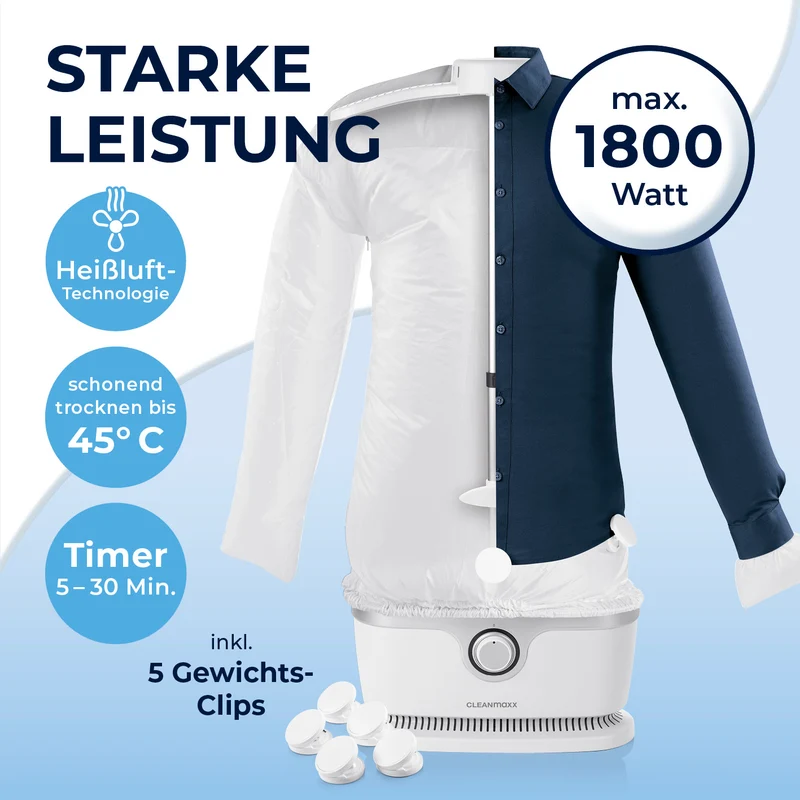 Hemdenbügler PRO - Silber/Weiß