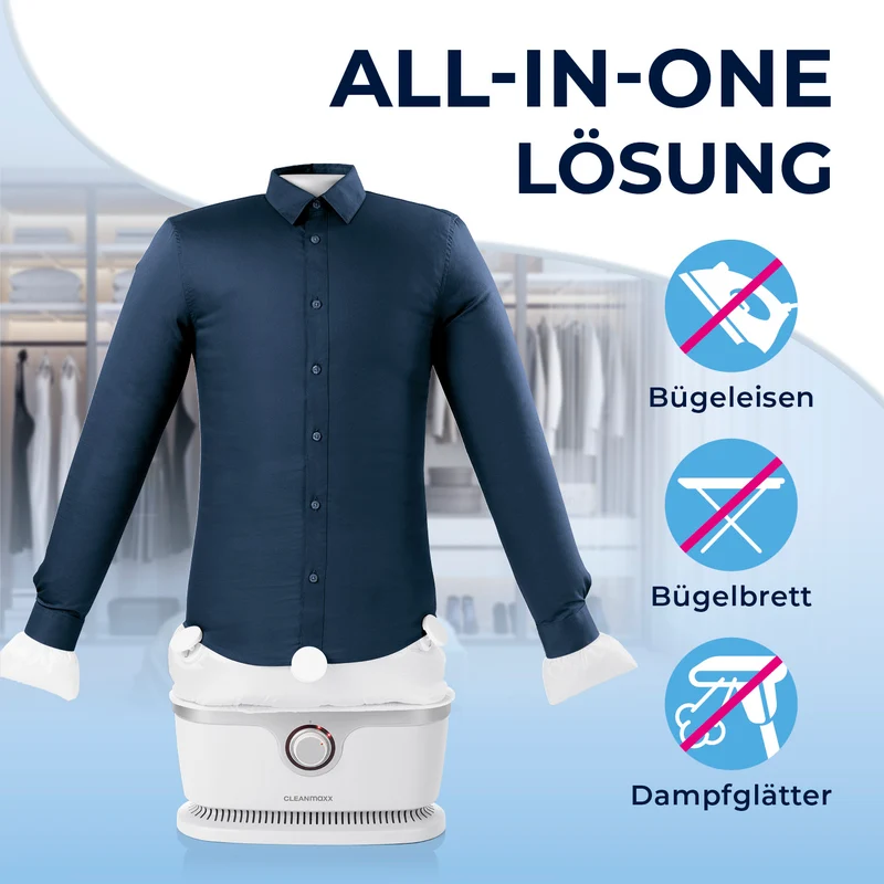 Hemdenbügler PRO - Silber/Weiß