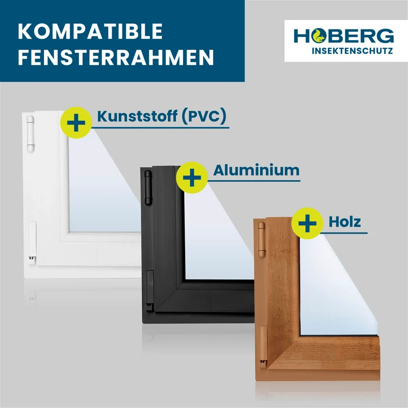 Insekten- & Pollenschutzgitter mit Magnetbefestigung - 2er-Set