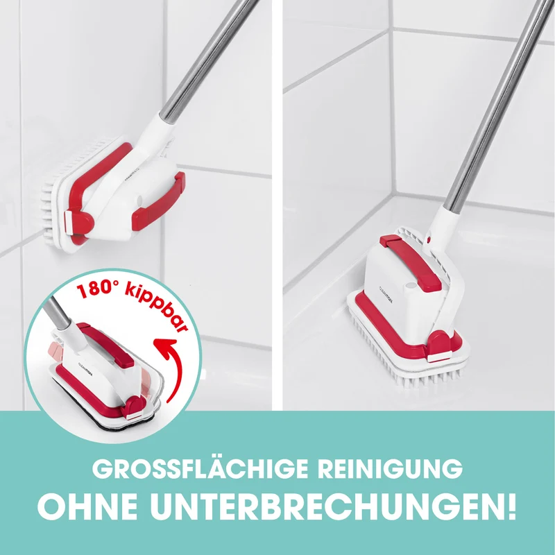Akku-Scheuerbürste - weiß/rot