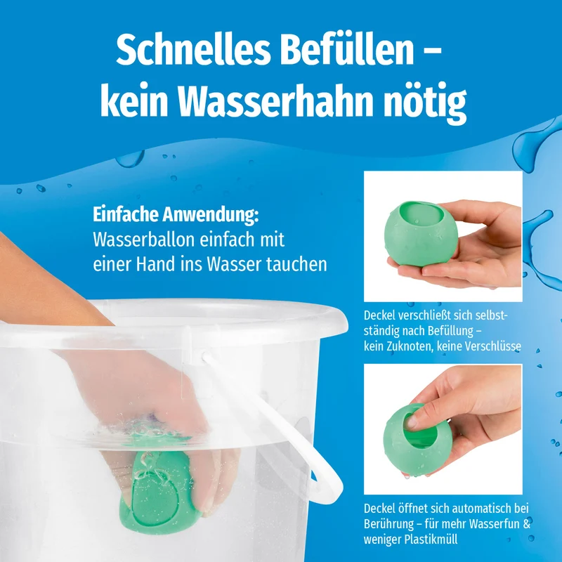 Silikon-Wasserballon - 12er-Set