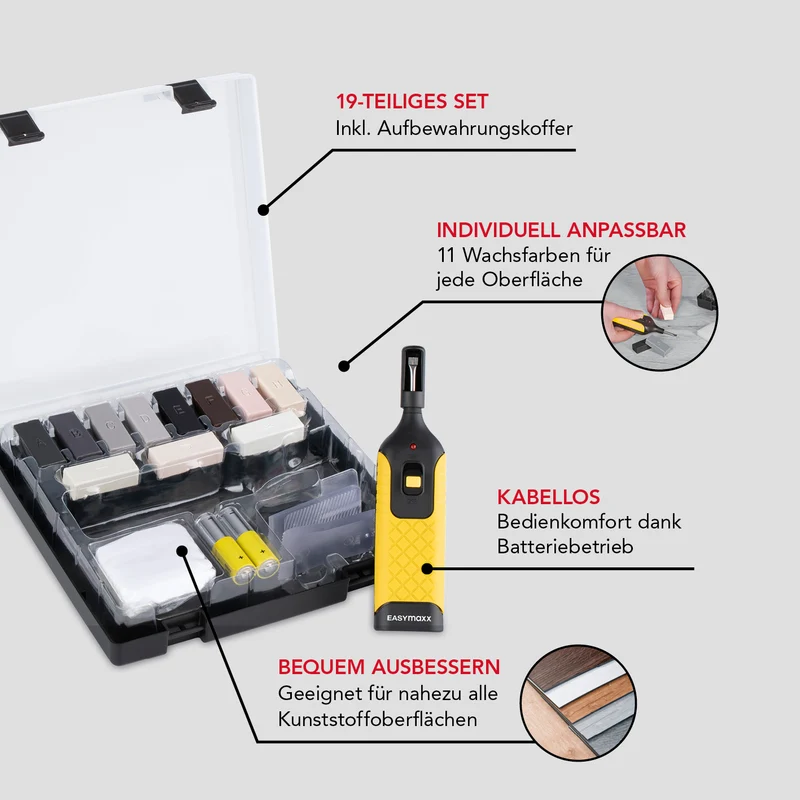 PVC- & Vinyl-Reparaturset - 19 -tlg.