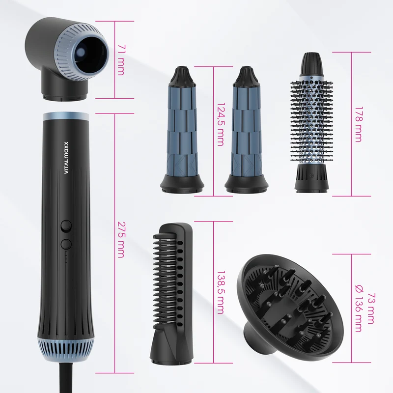 Air Styler Plus - trocknen, stylen, Locken kreieren - 7-tlg.
