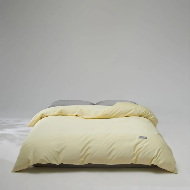 Mako-Baumwoll-Satin Bettwäsche-Set mit verdecktem Reißverschluss und Kissenbezügen Karnz