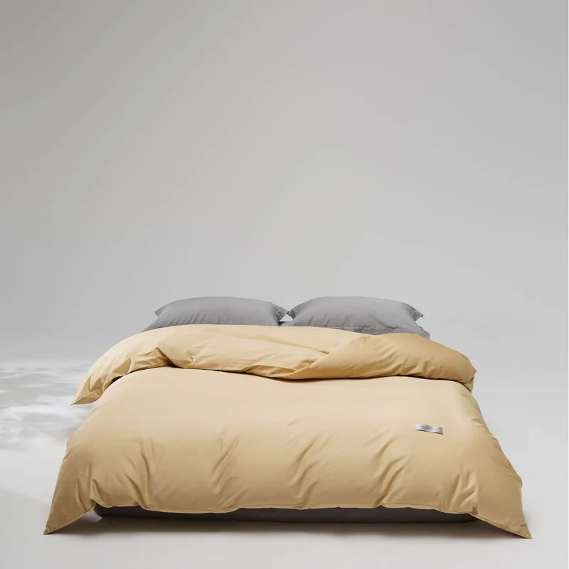 Mako-Baumwoll-Satin Bettwäsche-Set mit verdecktem Reißverschluss und Kissenbezügen Karnz