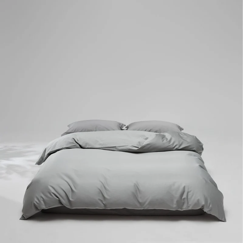Mako-Baumwoll-Satin Bettwäsche-Set mit verdecktem Reißverschluss und Kissenbezügen Karnz
