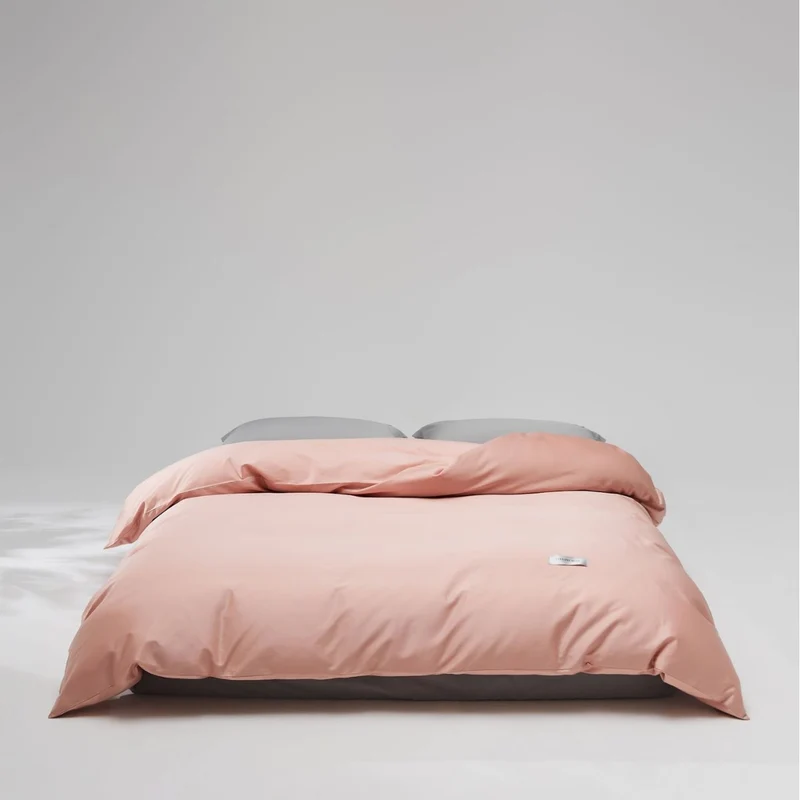 Mako-Baumwoll-Satin Bettwäsche-Set mit verdecktem Reißverschluss und Kissenbezügen Karnz