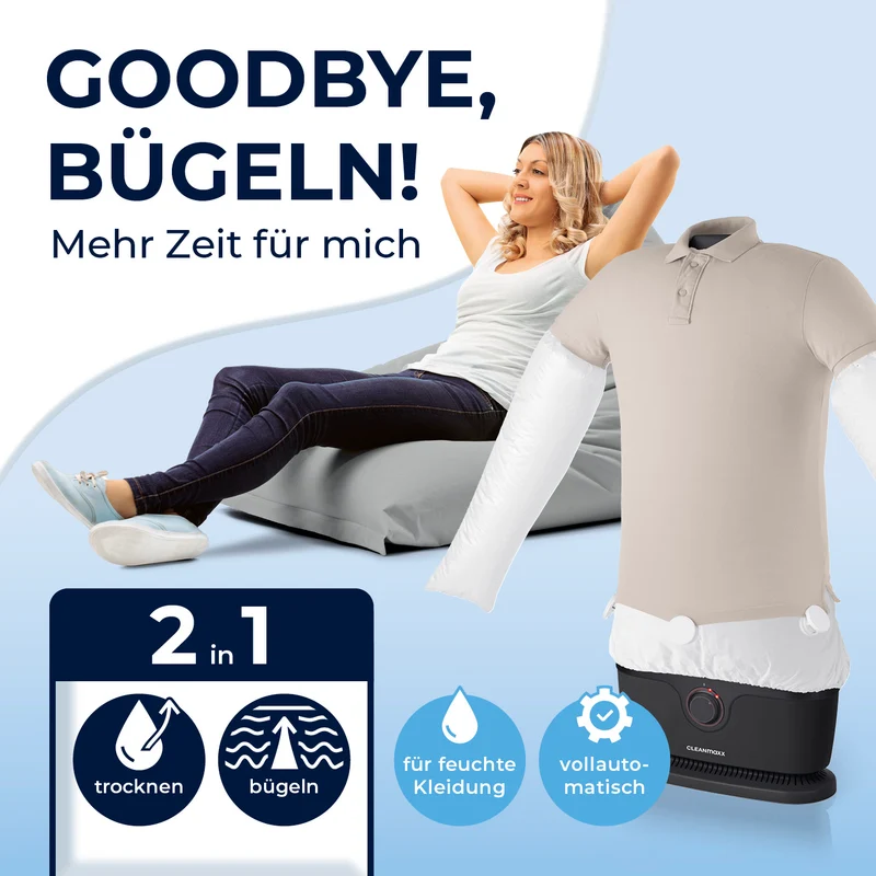 Hemdenbügler PRO - Schwarz