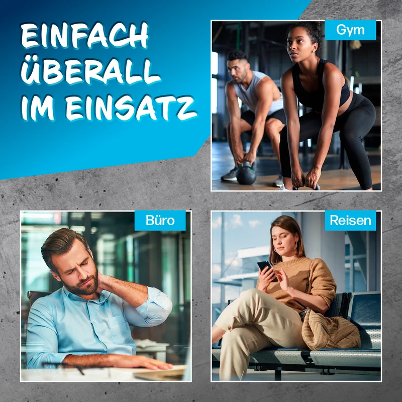 Mini Massage Gun mit 4 Aufsätzen