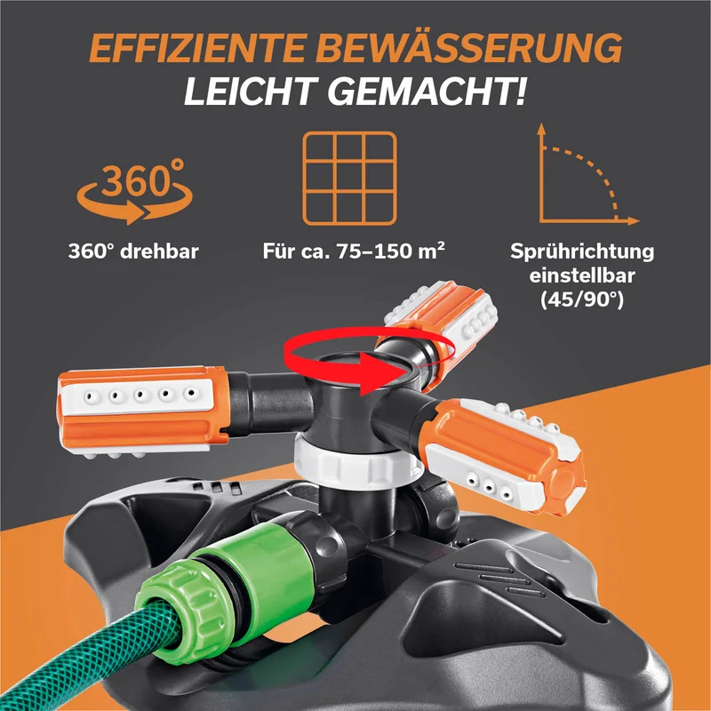 360°-Gartensprinkler - 2er-Set