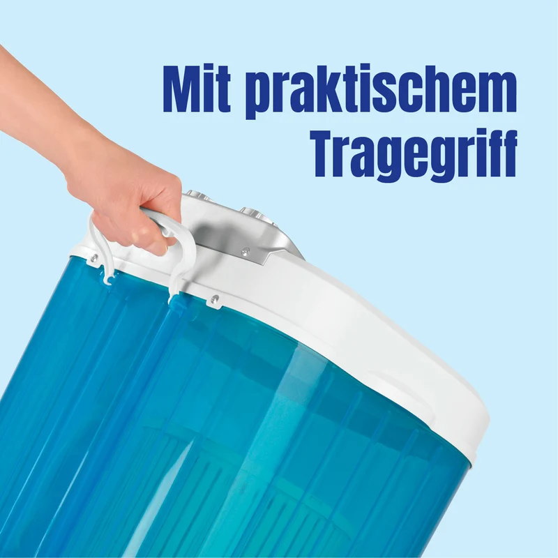 Mini-Waschmaschine - 260 Watt - weiß/blau