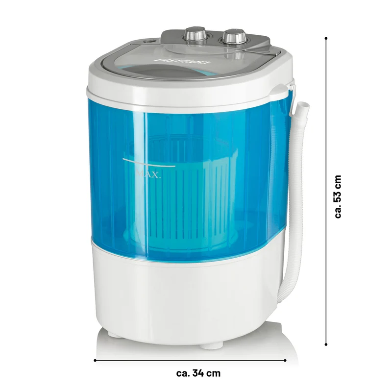 Mini-Waschmaschine - 260 Watt - weiß/blau