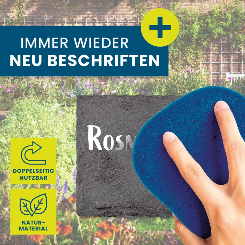 Pflanzschilder-Set inkl. Erdspieße - eckig
