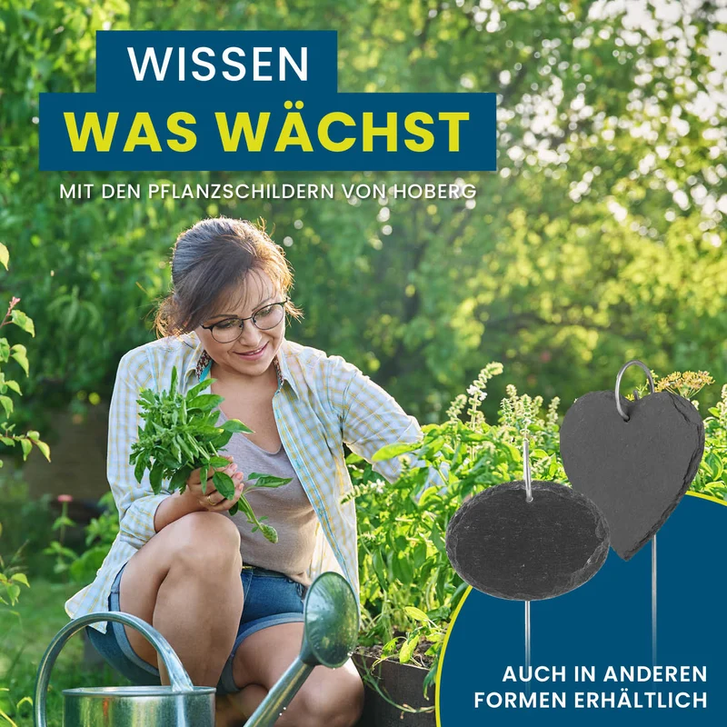 Pflanzschilder-Set inkl. Erdspieße - eckig
