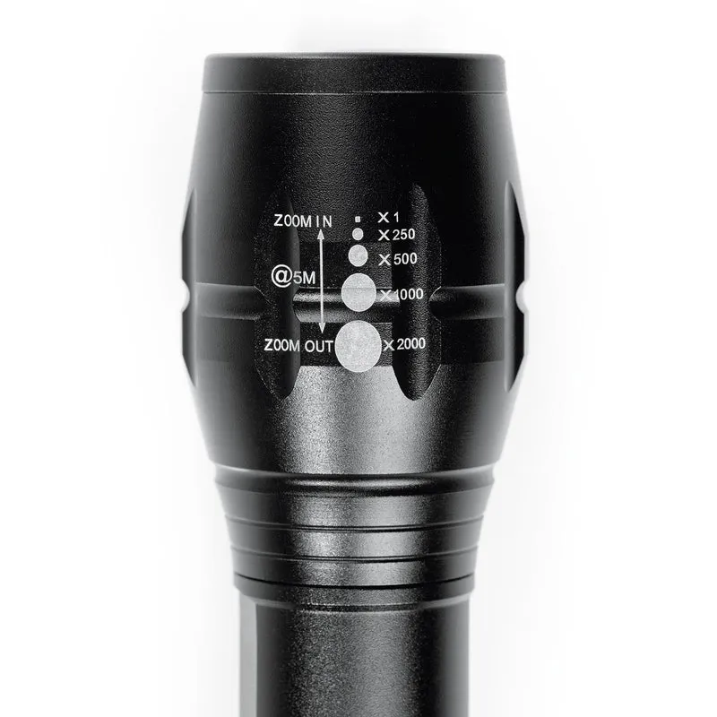 Security Funktions-Taschenlampe 4,5V in Schwarz