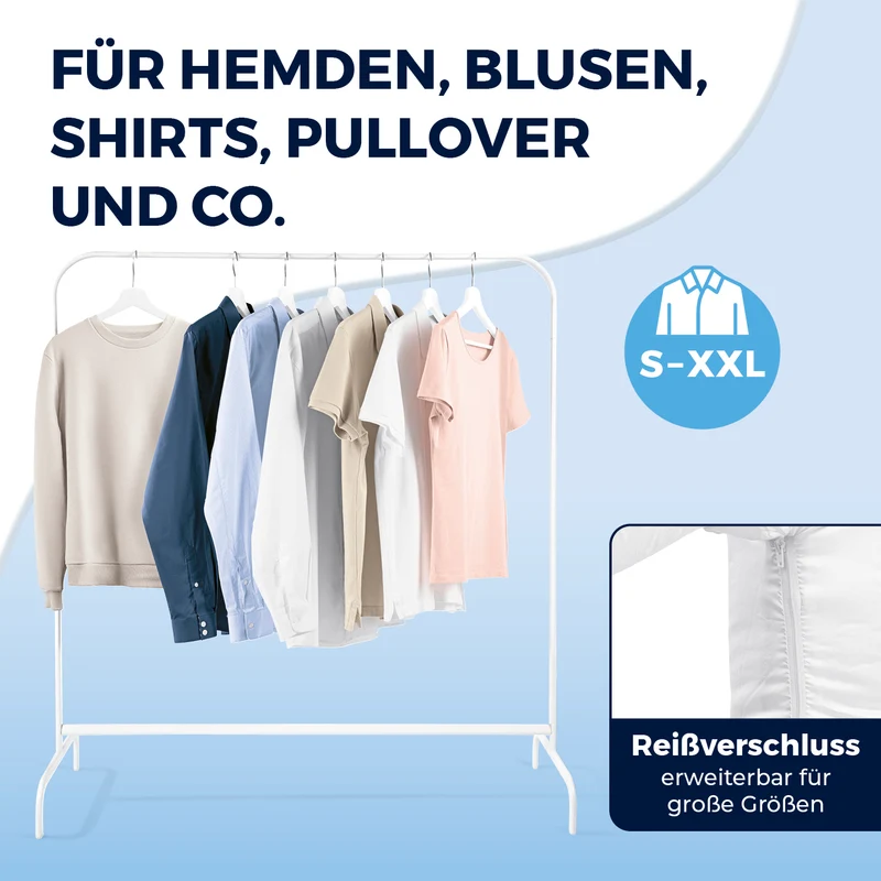 Hemdenbügler PRO KOMPAKT - schwarz/silber