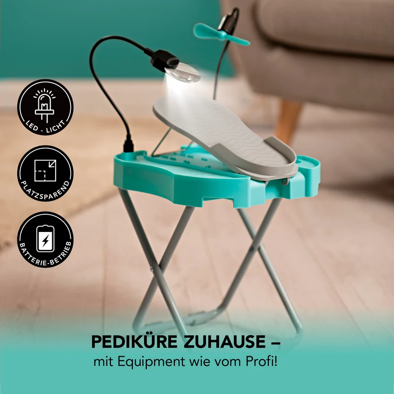 Fußstütze Pediküre Salon Step - mint/weiß