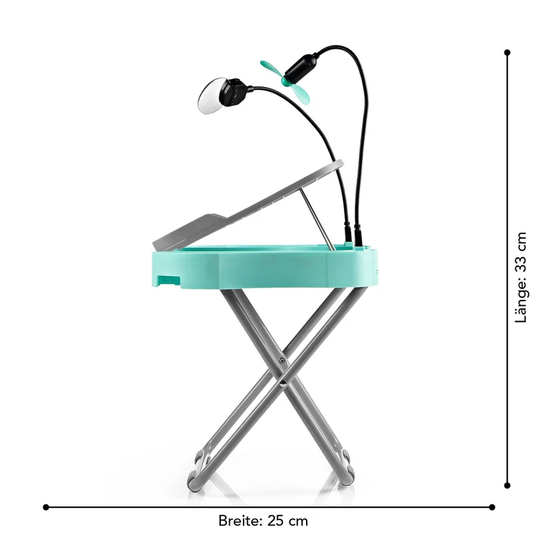 Fußstütze Pediküre Salon Step - mint/weiß