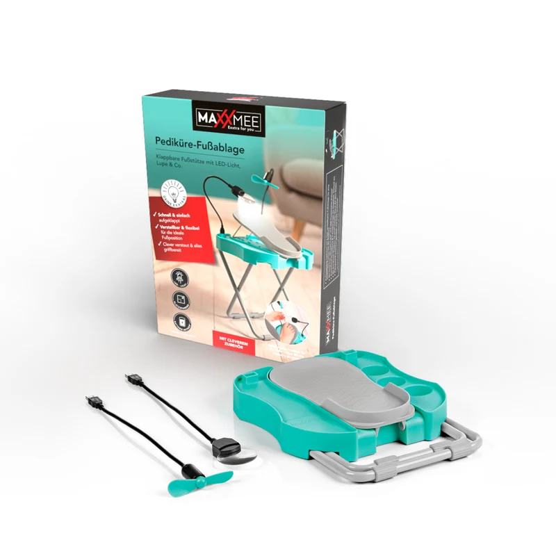 Fußstütze Pediküre Salon Step - mint/weiß