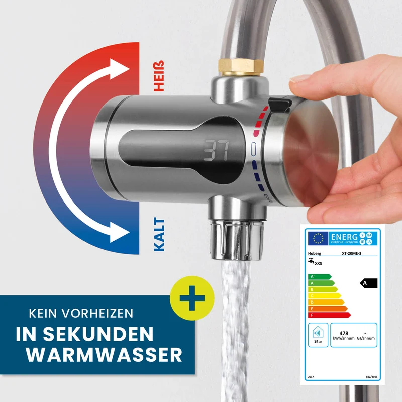 elektrischer Universal-Durchlauferhitzer für den Außenbereich