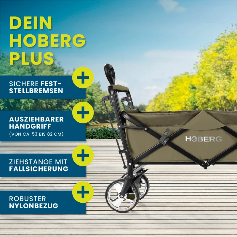 Faltbarer Bollerwagen - Beige