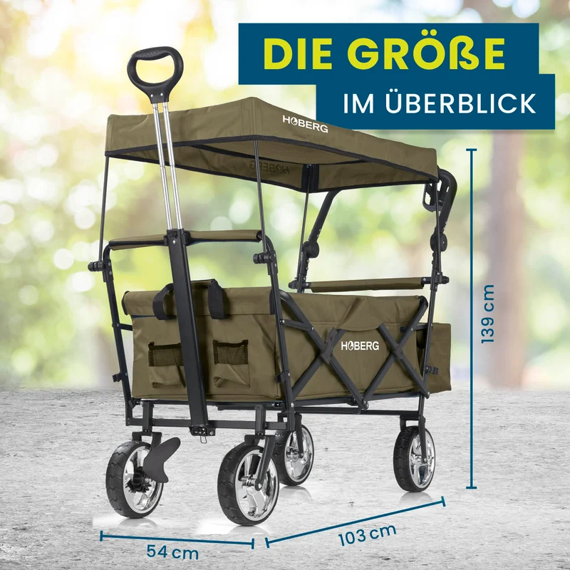 Faltbarer Bollerwagen - Beige