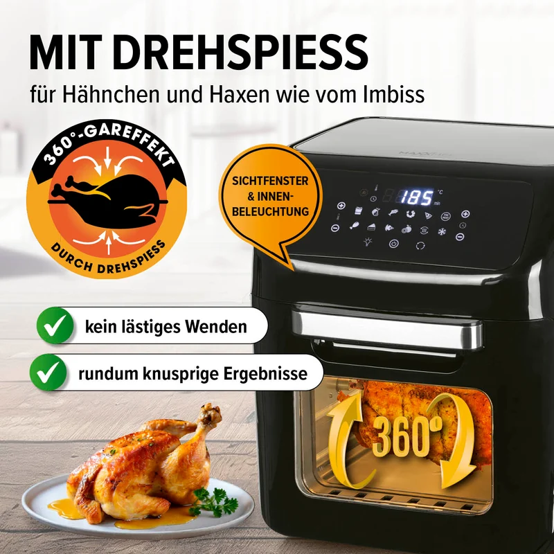 Digitale Heißluftfritteuse