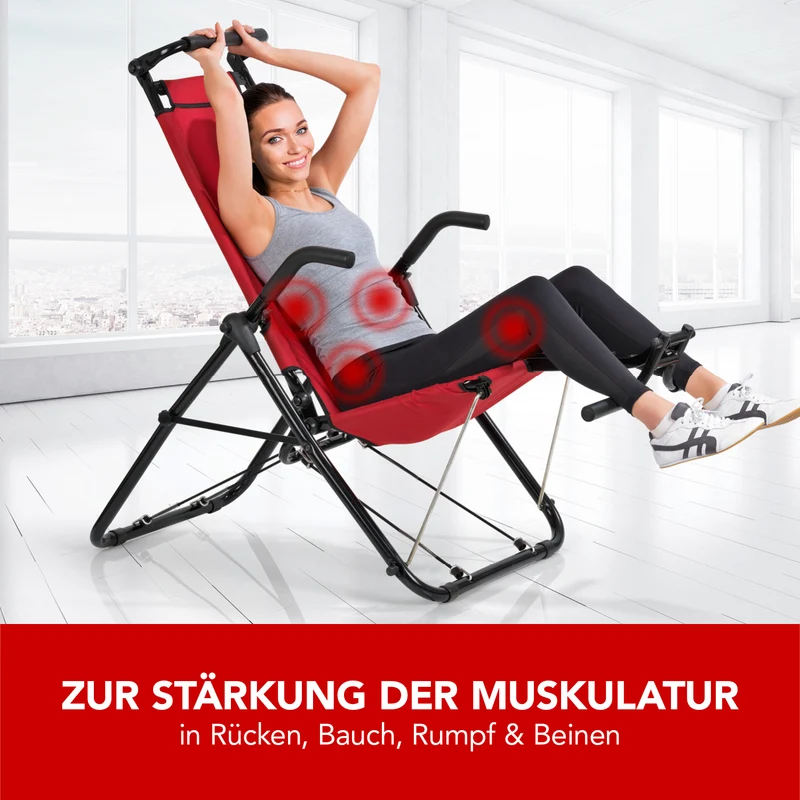 Inversionstrainer Deluxe - Heimtrainer für Rücken, Bauch, Rumpf & Beine