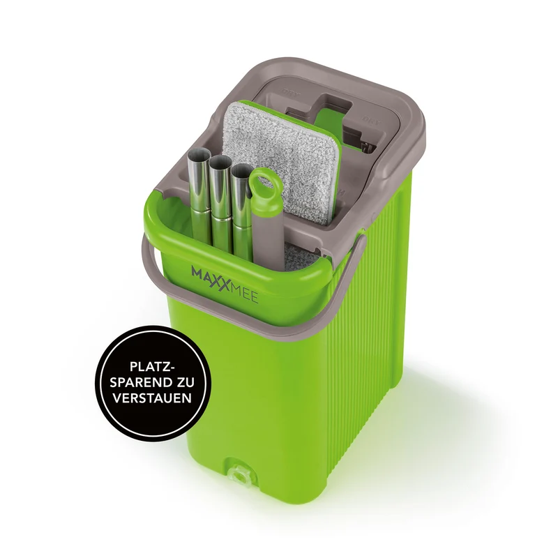 Komfort-Mopp Smart 7,5 l - Eimer mit 2-Kammer-System - limegreen