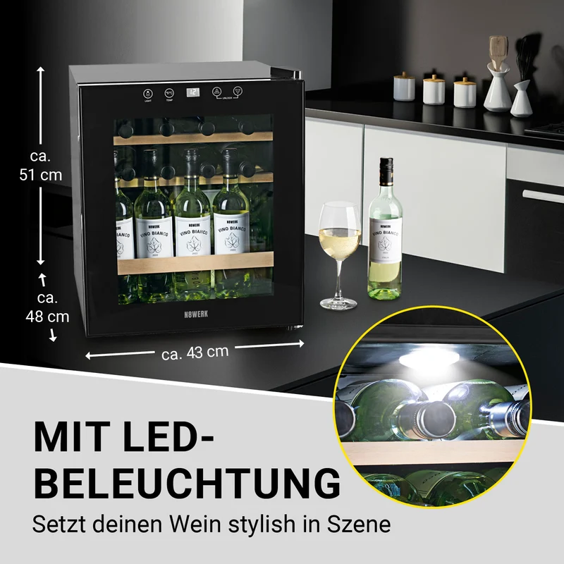 Weinkühlschrank - 15 Flaschen
