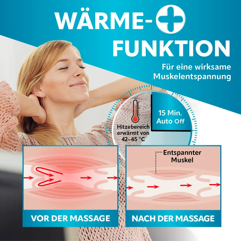 Shiatsu-Massagegerät - 8 Massagebälle