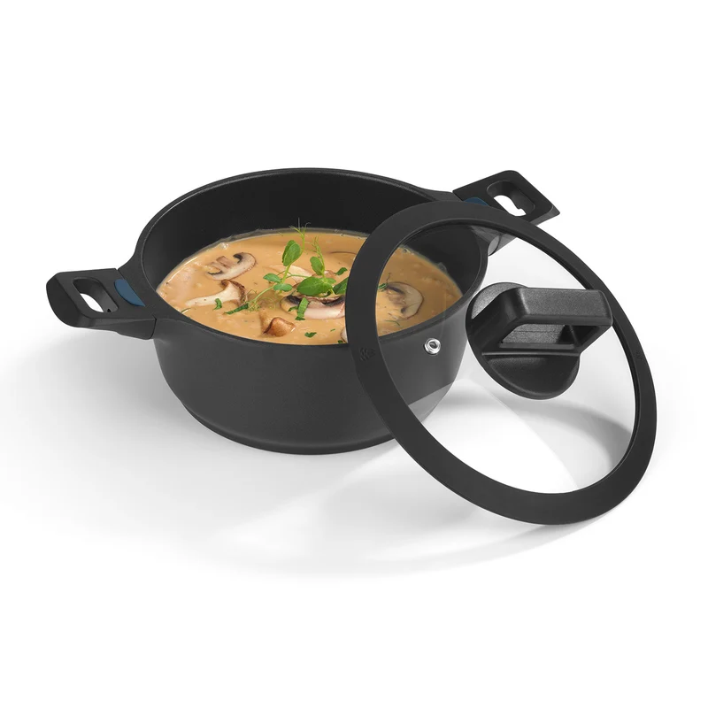 Aluguss-Kochtopf 20 cm - N8WERK Heat Indicator - Midnight Edition