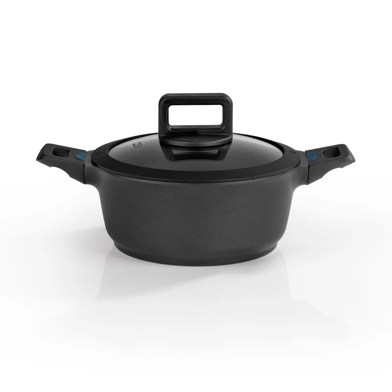 Aluguss-Kochtopf 20 cm - N8WERK Heat Indicator - Midnight Edition