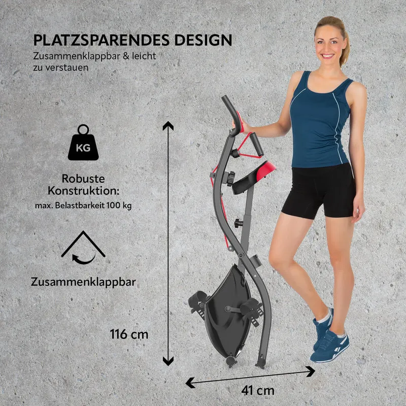 Heimtrainer Fitness Bike mit Expanderbänder