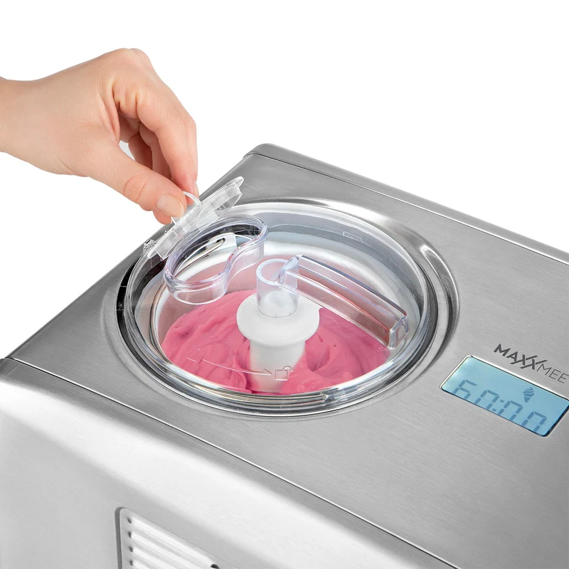 Eismaschine - Zubereitung von bis zu 1,5 l Milcheis, Fruchteis & Co. - Edelstahl