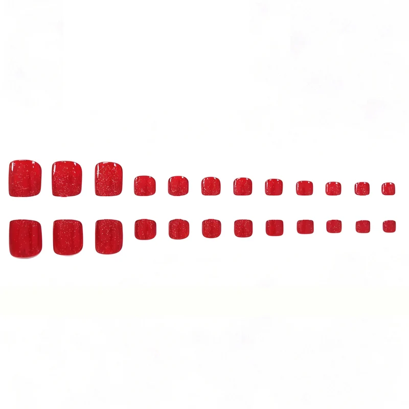 Stylisches Glitzer-Fußnagelkunst Karnz