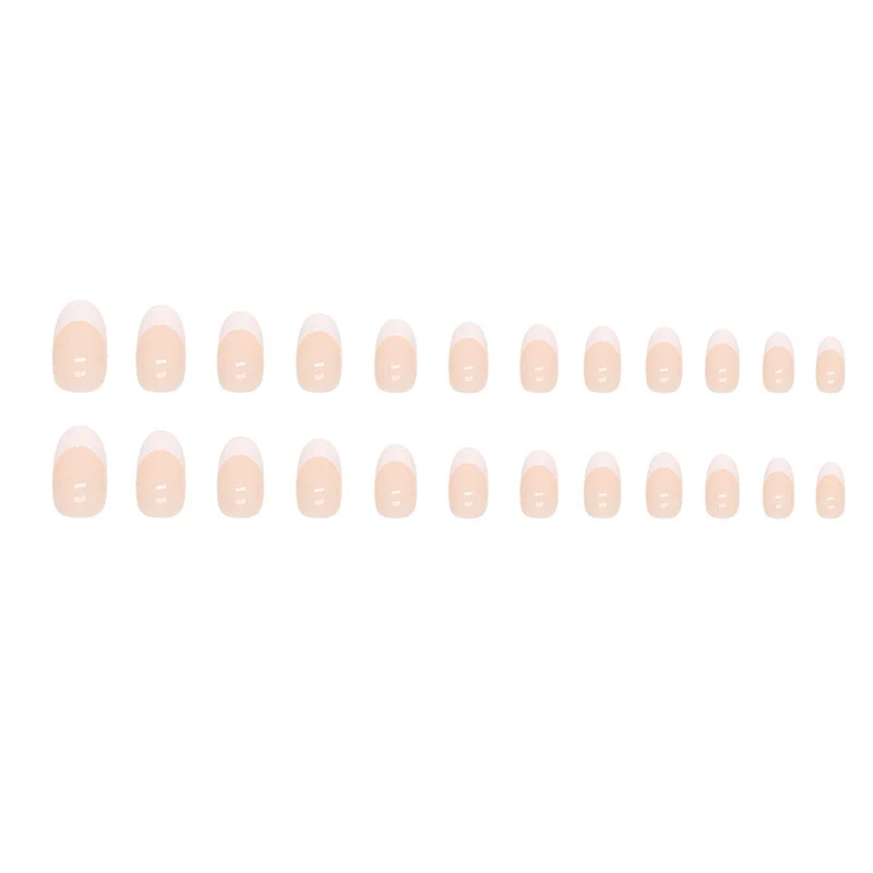 Stylische French Tip Acryl Nagelverlängerungen Karnz